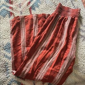 Striped Red Skirt